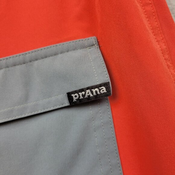 Prana Board Shorts Mens Size 35 Drawstring Quick-Dry Zip Pocket Surf Beach - Picture 6 of 10